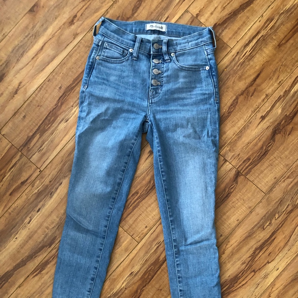 Madewell 23 high rise skinny crop jean